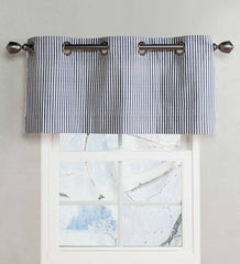 Plow &amp; Hearth Insulated Curtains | Indoor Living Thermalogic Insulated Ticking Stripe Grommet Top Curtain Pairs