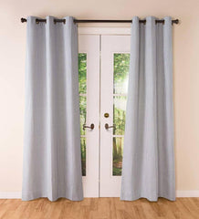 Plow &amp; Hearth Insulated Curtains | Indoor Living Thermalogic Insulated Ticking Stripe Grommet Top Curtain Pairs