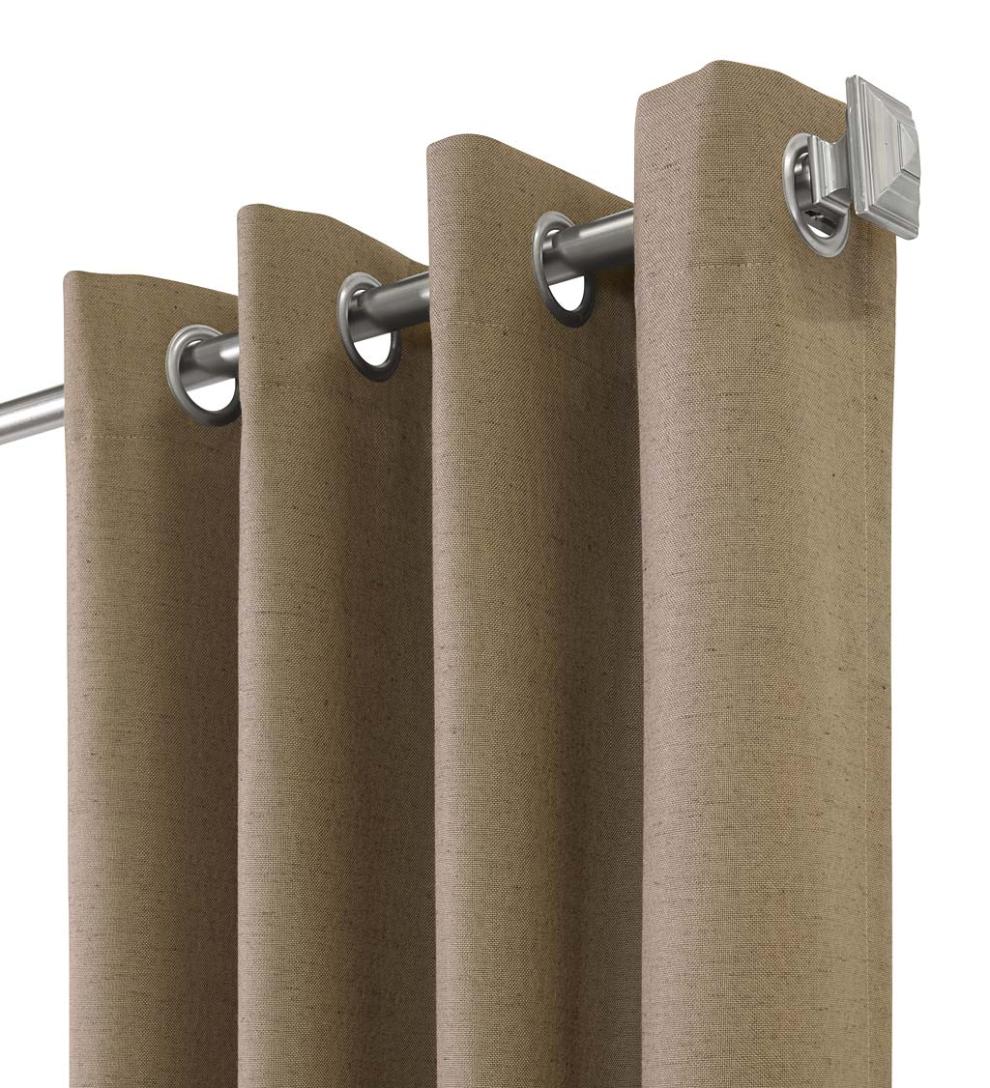 Plow &amp; Hearth Insulated Curtains | Indoor Living Thermaplus Slubbed Blackout Curtain Pairs With Grommets