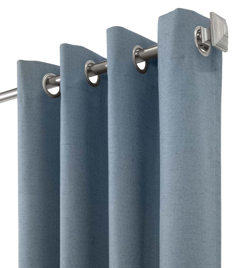 Plow &amp; Hearth Insulated Curtains | Indoor Living Thermaplus Slubbed Blackout Curtain Pairs With Grommets