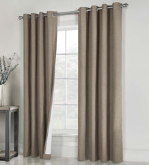 Plow &amp; Hearth Insulated Curtains | Indoor Living Thermaplus Slubbed Blackout Curtain Pairs With Grommets