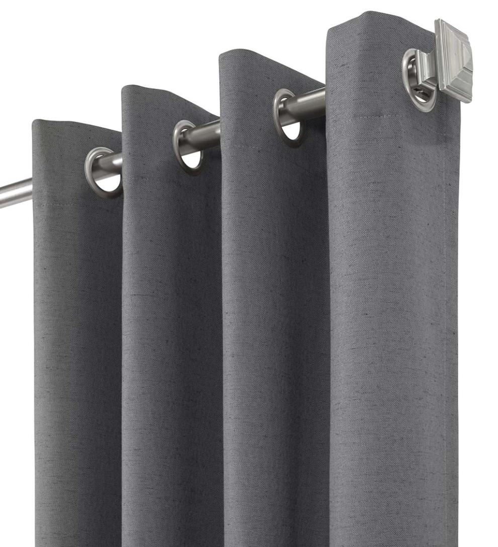 Plow &amp; Hearth Insulated Curtains | Indoor Living Thermaplus Slubbed Blackout Curtain Pairs With Grommets