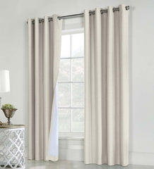 Plow &amp; Hearth Insulated Curtains | Indoor Living Thermaplus Slubbed Blackout Curtain Pairs With Grommets