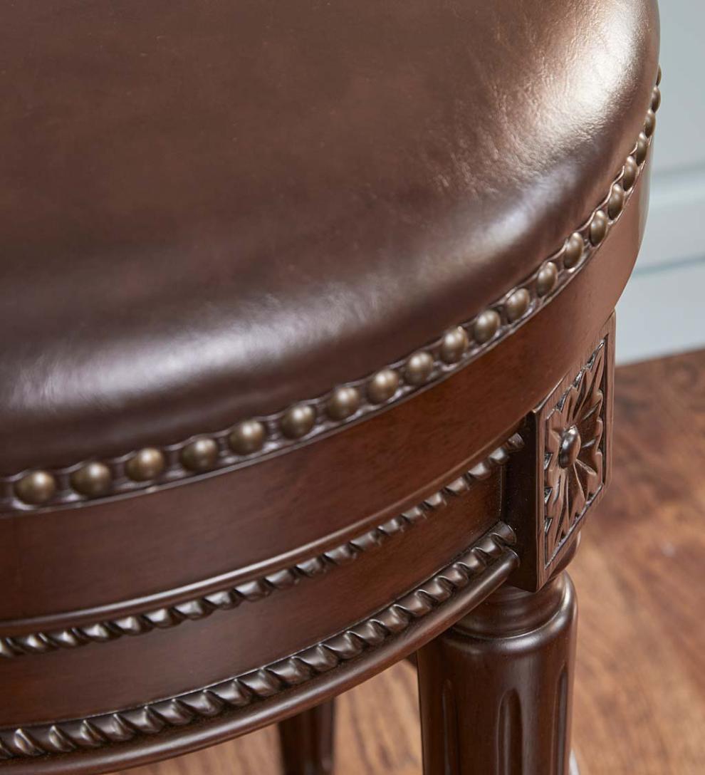 Plow &amp; Hearth Kitchen &amp; Bar Stools | Indoor Living Chapman Swivel Seat Bar And Counter Stools