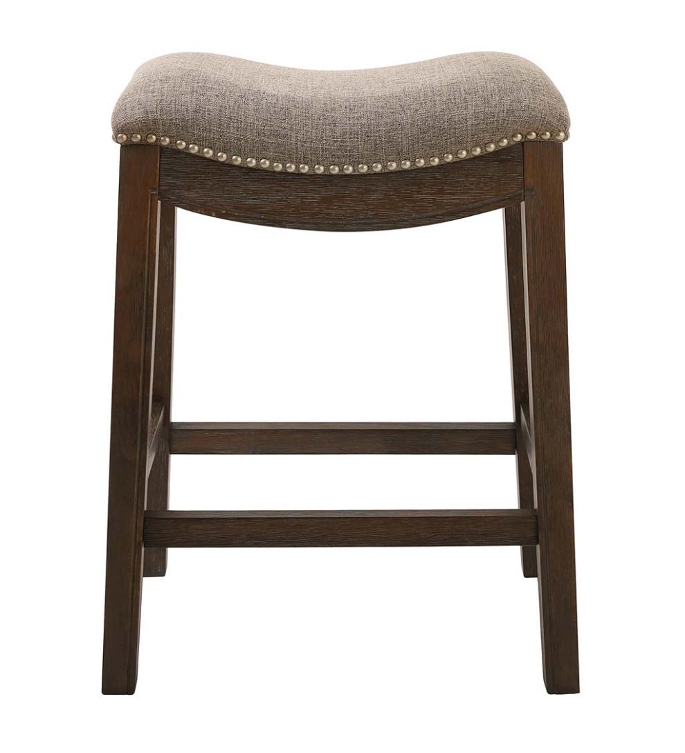 Plow &amp; Hearth Kitchen &amp; Bar Stools | Indoor Living Farmhouse Saddle Seat Bar And Counter Stools