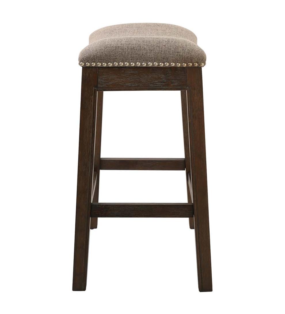 Plow &amp; Hearth Kitchen &amp; Bar Stools | Indoor Living Farmhouse Saddle Seat Bar And Counter Stools