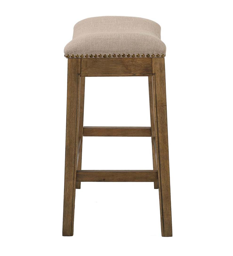 Plow &amp; Hearth Kitchen &amp; Bar Stools | Indoor Living Farmhouse Saddle Seat Bar And Counter Stools