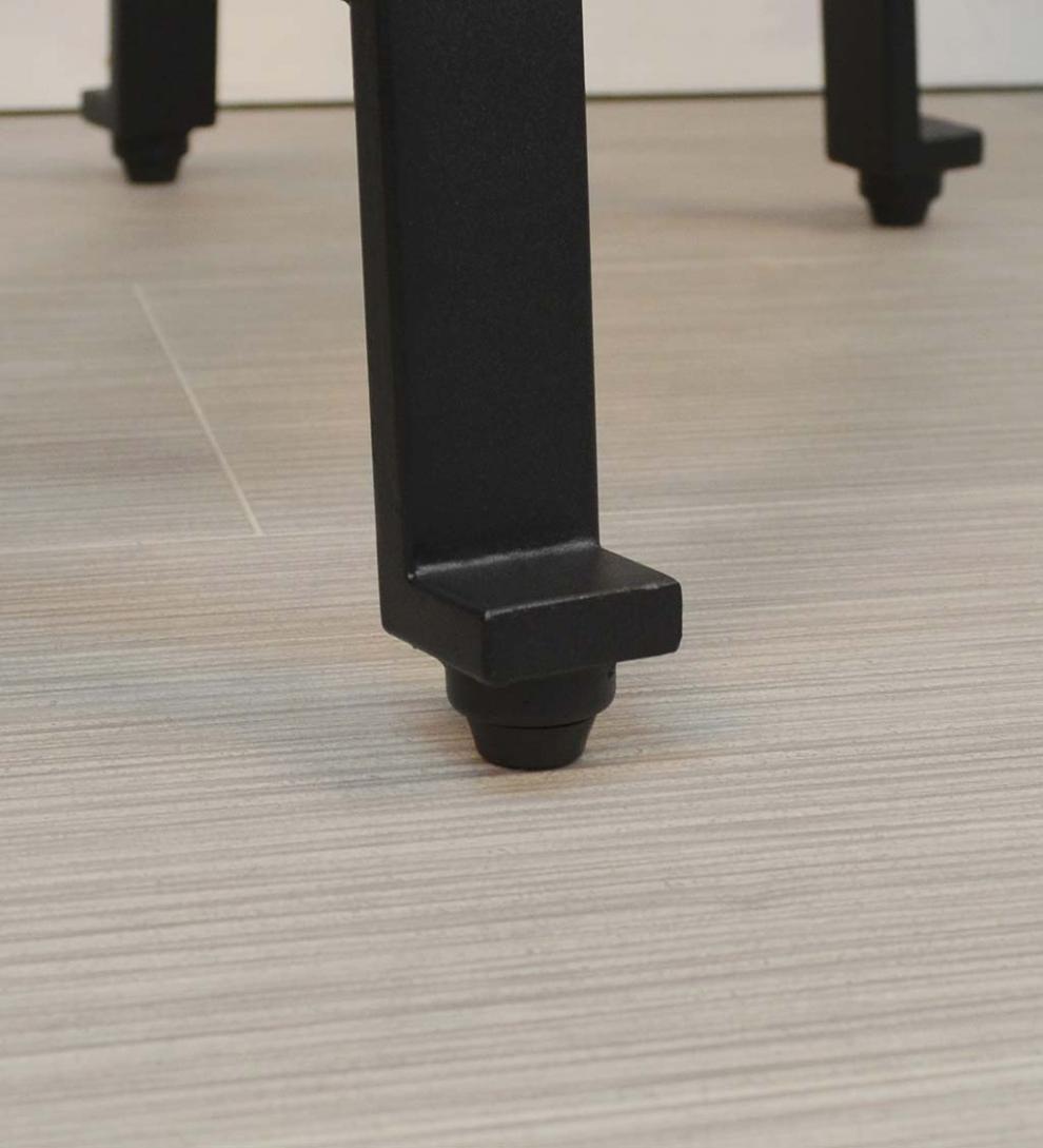 Plow &amp; Hearth Kitchen &amp; Bar Stools | Indoor Living Wood And Metal Saddle Seat Stool - Chestnut