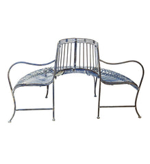 Plow &amp; Hearth Metal Furniture | Outdoor Living Metal Curved Wrap-Around Tree Bench