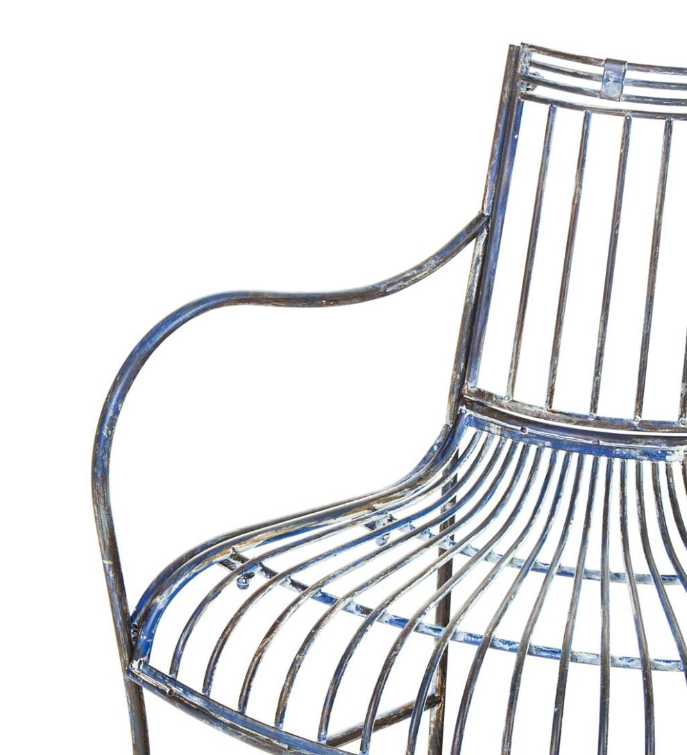 Plow &amp; Hearth Metal Furniture | Outdoor Living Metal Curved Wrap-Around Tree Bench