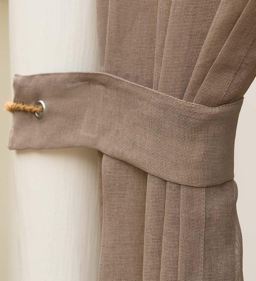 Plow &amp; Hearth Outdoor Curtains | Outdoor Living Shenandoah Outdoor Sunspun Tab Top Outdoor Curtain