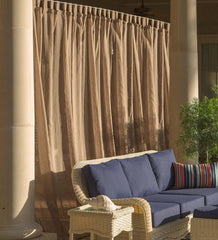 Plow &amp; Hearth Outdoor Curtains | Outdoor Living Shenandoah Outdoor Sunspun Tab Top Outdoor Curtain