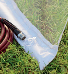 Plow &amp; Hearth Outdoor Curtains | Outdoor Living Umbrella Mosquito Net - White