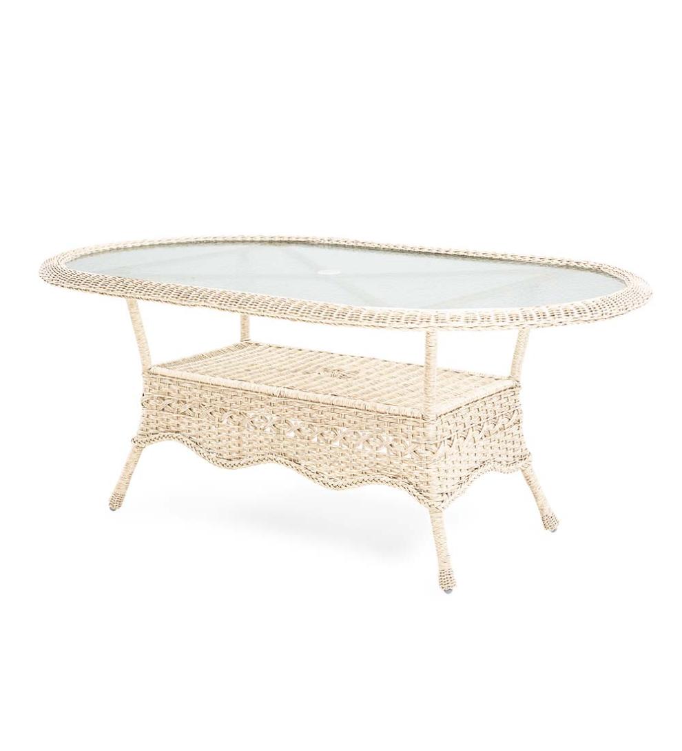 Plow &amp; Hearth Outdoor Dining | Outdoor Living Prospect Hill Oval Dining Table And Chairs