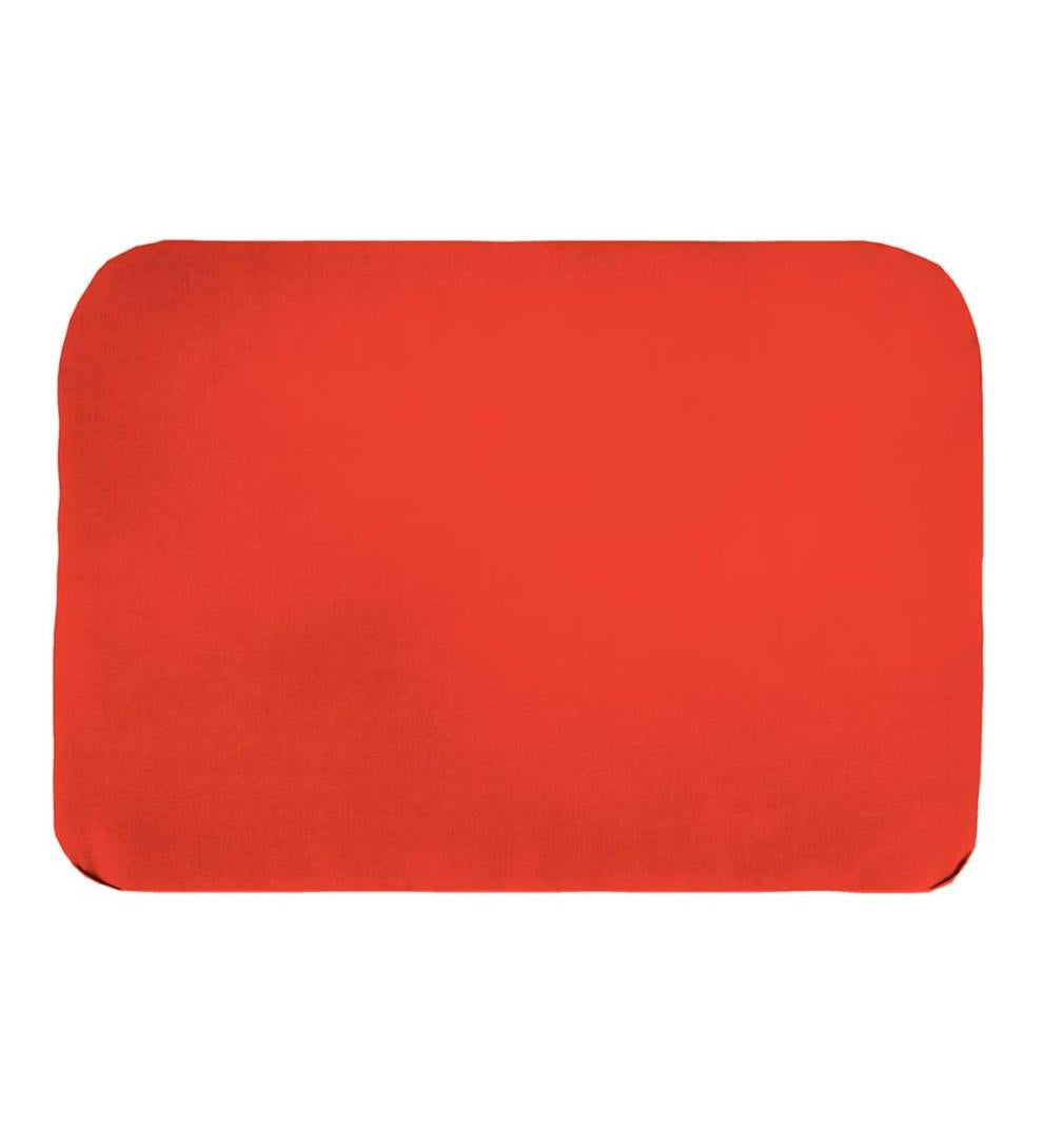 Plow &amp; Hearth Outdoor Furniture Cushions | Outdoor Living Ottoman Replacement Cushion For Claremont And Prospect Hill Furniture - Greenery