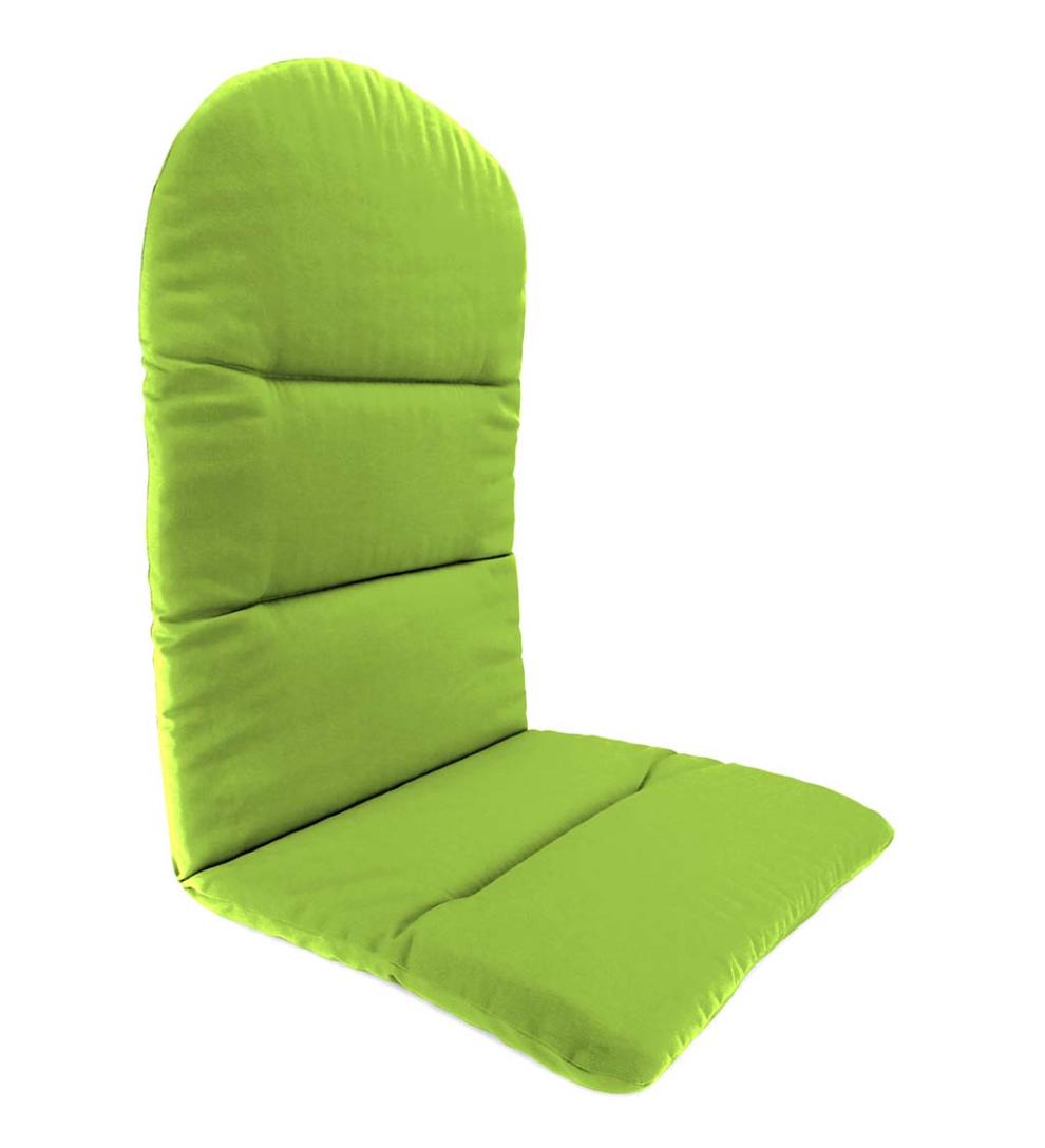 Plow &amp; Hearth Outdoor Furniture Cushions | Outdoor Living Polyester Classic Adirondack Cushion - Forest Green