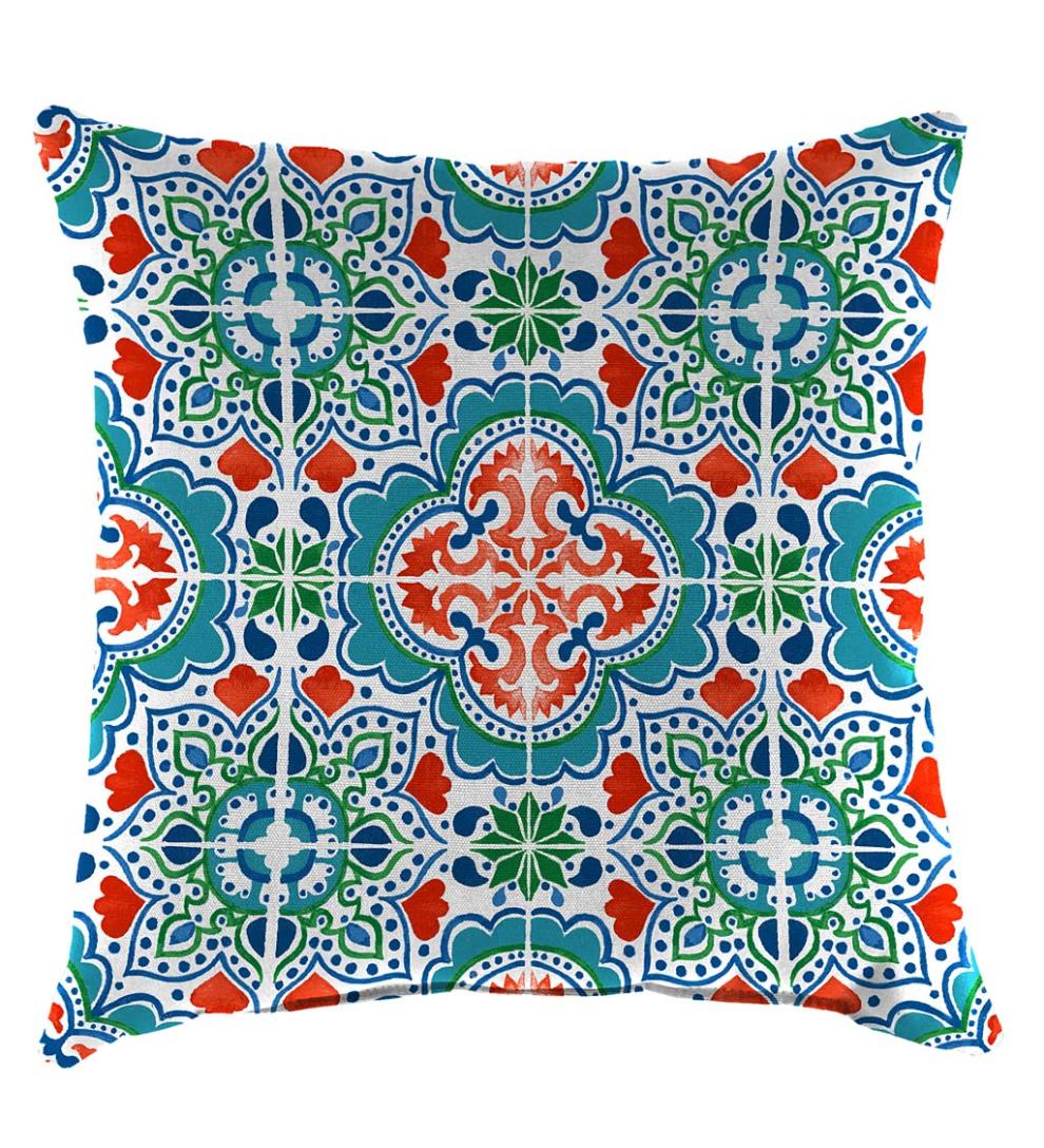 Plow &amp; Hearth Outdoor Furniture Cushions | Outdoor Living Polyester Classic Throw Pillows