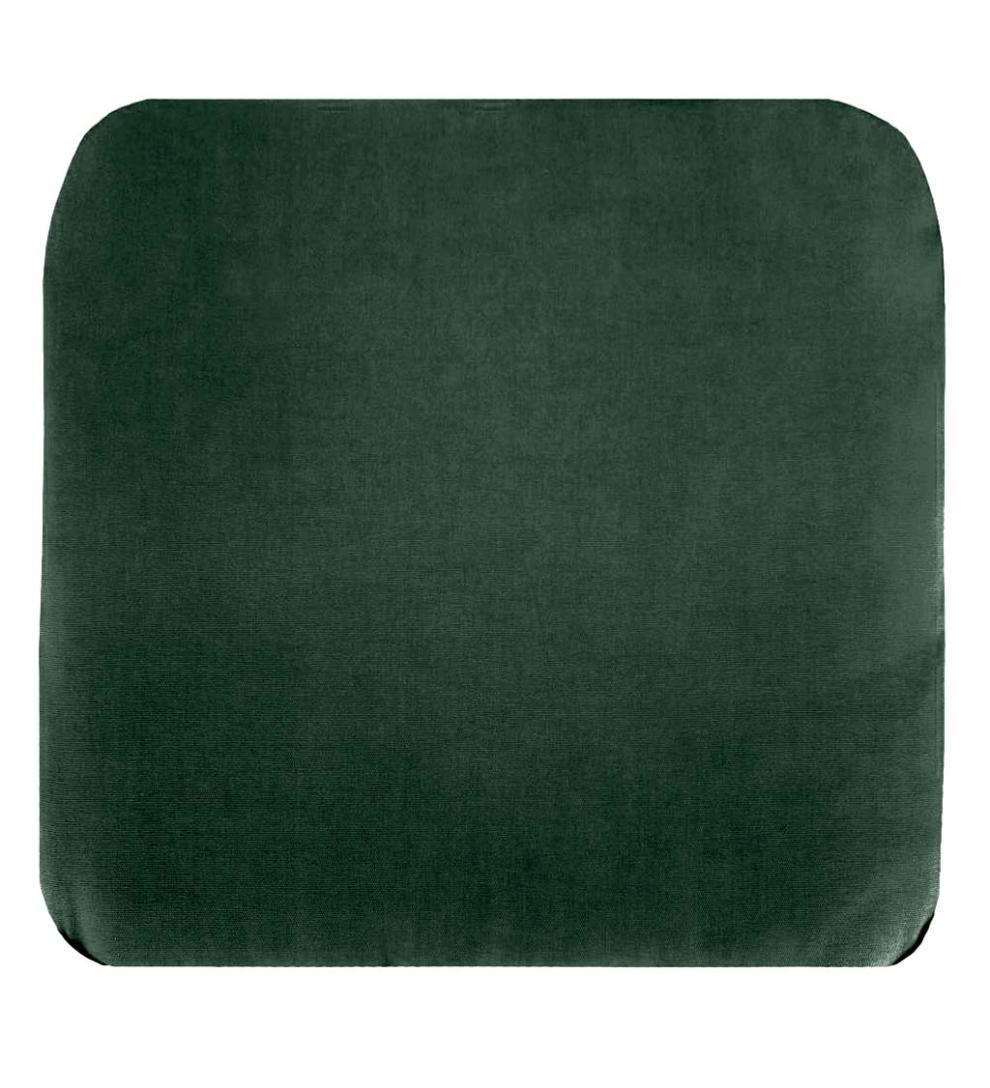 Plow &amp; Hearth Outdoor Furniture Cushions | Outdoor Living Replacement Cushion For Prospect Hill Furniture Ottoman - Forest Green