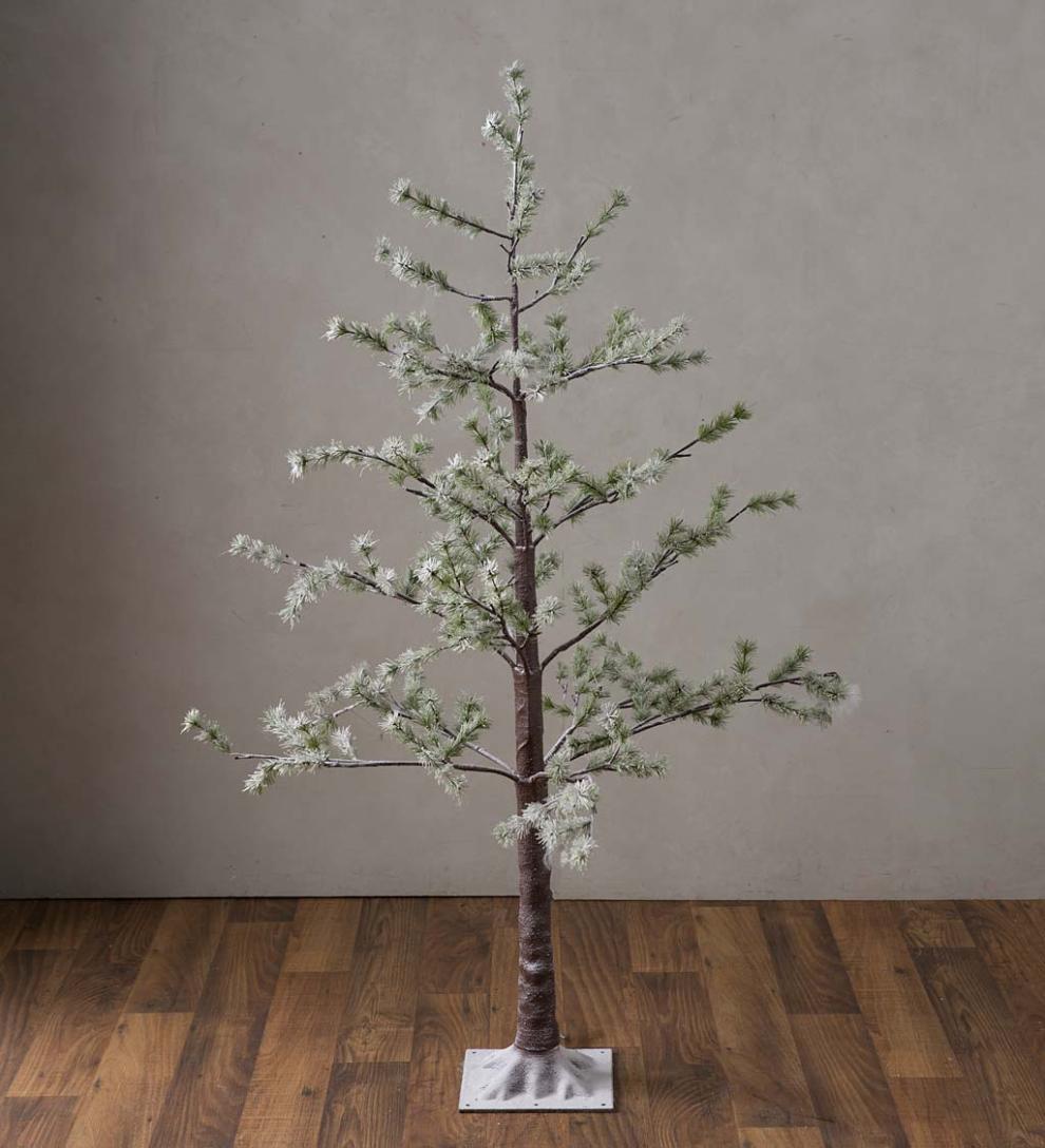 Plow &amp; Hearth Outdoor Lamps &amp; Lighting | Outdoor Living Indoor/Outdoor Lighted Snowy Pine Tree