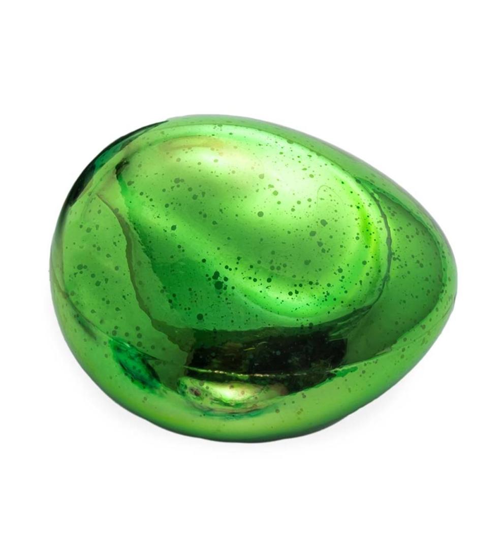 Plow &amp; Hearth Outdoor Lamps &amp; Lighting | Outdoor Living Lighted Art Glass Decorative Glowing Garden Rocks - Blue