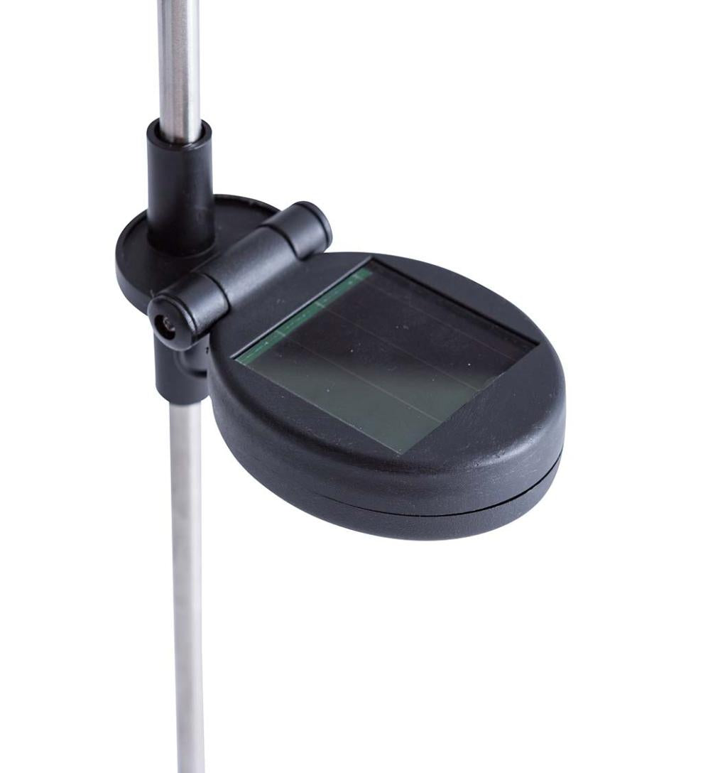 Plow &amp; Hearth Outdoor Lamps &amp; Lighting | Outdoor Living Pieced Glass Mosaic Solar Garden Stakes, Set Of 3