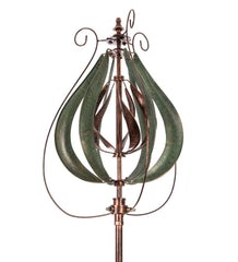 Plow &amp; Hearth Outdoor Lamps &amp; Lighting | Outdoor Living Water Misting Garden Wind Spinner - Verdigris Copper