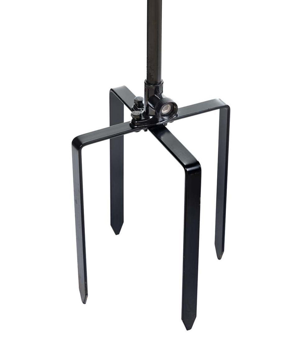 Plow &amp; Hearth Outdoor Lamps &amp; Lighting | Outdoor Living Water Misting Garden Wind Spinner - Verdigris Copper