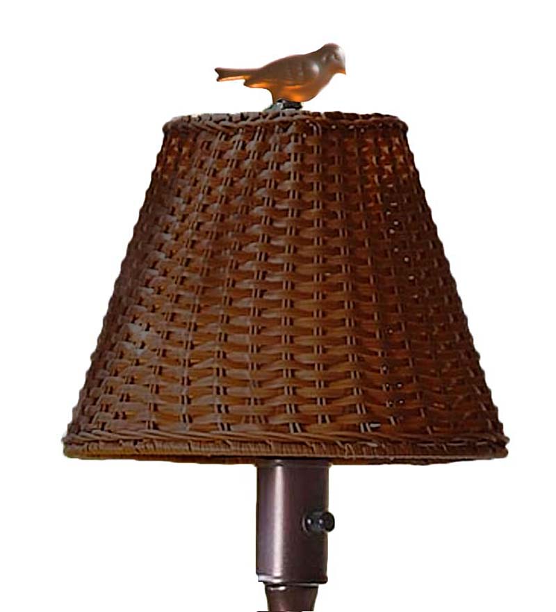 Plow &amp; Hearth Outdoor Lamps &amp; Lighting | Outdoor Living Waterproof Outdoor Wicker Lamp