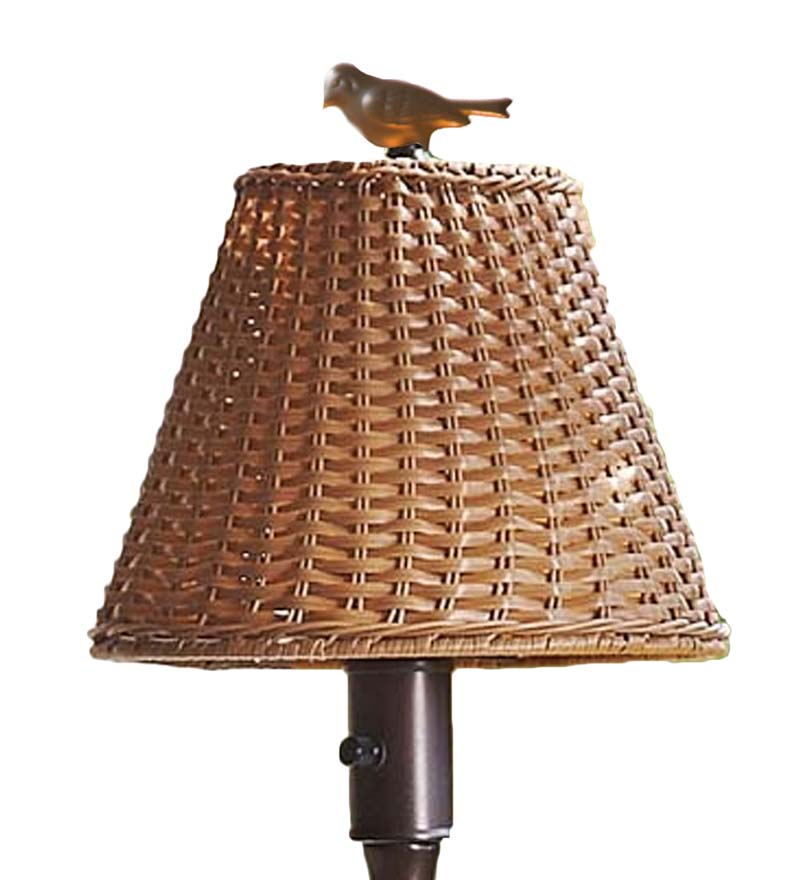 Plow &amp; Hearth Outdoor Lamps &amp; Lighting | Outdoor Living Waterproof Outdoor Wicker Lamp