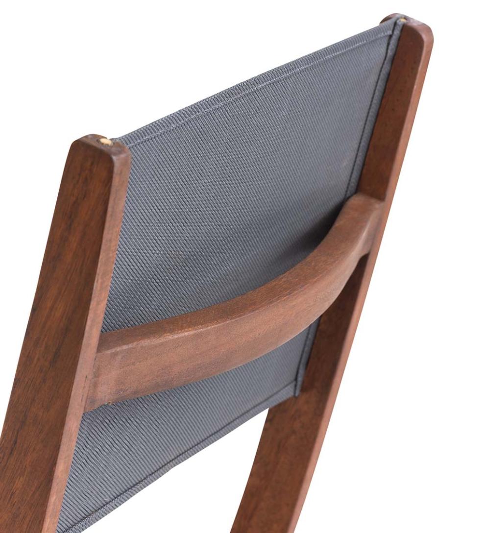 Plow &amp; Hearth Outdoor Seating Sets | Outdoor Living Eucalyptus Wood Outdoor Bistro Set With 2 Textilene Fabric Chairs