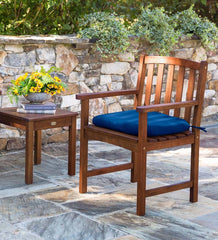 Plow &amp; Hearth Outdoor Seating Sets | Outdoor Living Lancaster Eucalyptus Outdoor Seating, 4-Piece Set - Natural