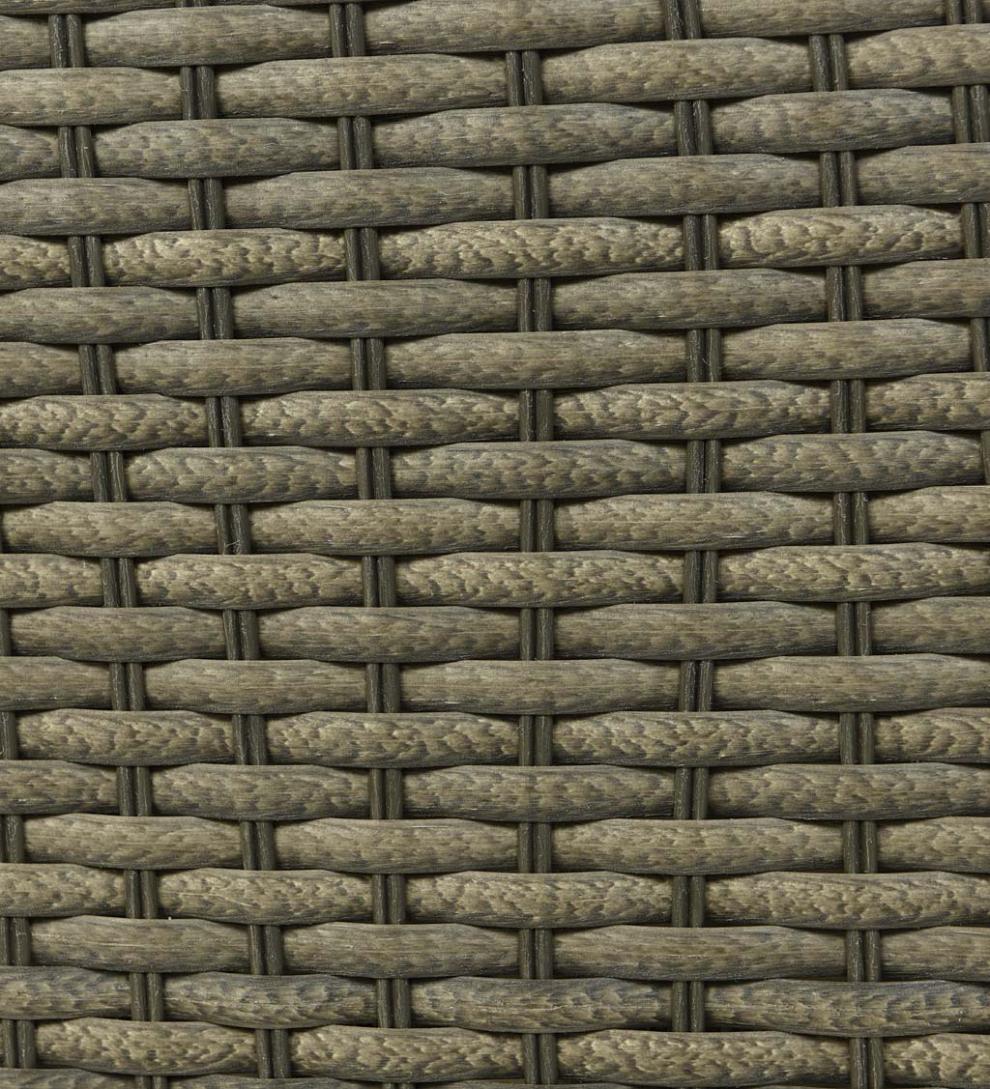 Plow &amp; Hearth Outdoor Wicker | Outdoor Living Compact Modular Wicker Seating Set With Multiple Configurations - Antique Brown