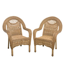 Plow &amp; Hearth Outdoor Wicker | Outdoor Living Prospect Hill Wicker Chairs, Set Of 2 - Cloud White