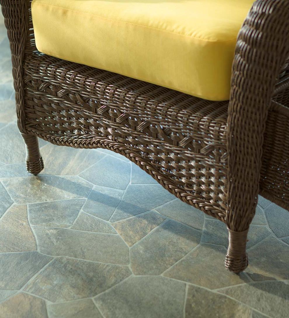 Plow &amp; Hearth Outdoor Wicker | Outdoor Living Prospect Hill Wicker Settee Set