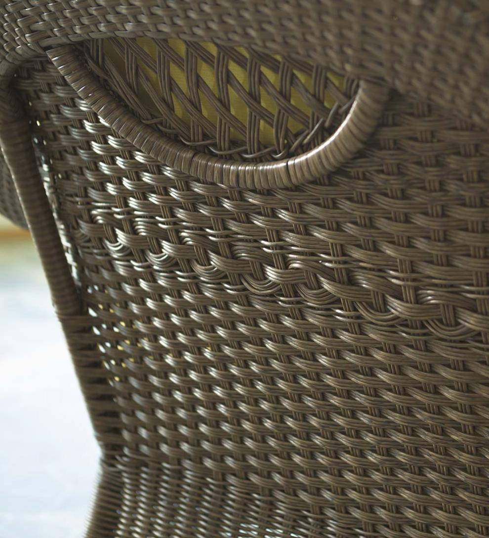 Plow &amp; Hearth Outdoor Wicker | Outdoor Living Prospect Hill Wicker Settee Set