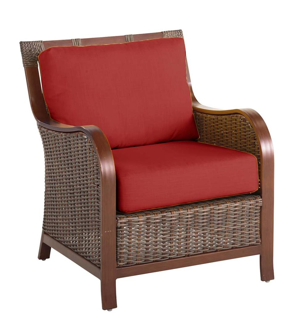 Plow &amp; Hearth Outdoor Wicker | Outdoor Living Urbanna Premium Wicker Collection With Luxury Cushions