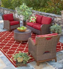 Plow &amp; Hearth Outdoor Wicker | Outdoor Living Urbanna Premium Wicker Collection With Luxury Cushions