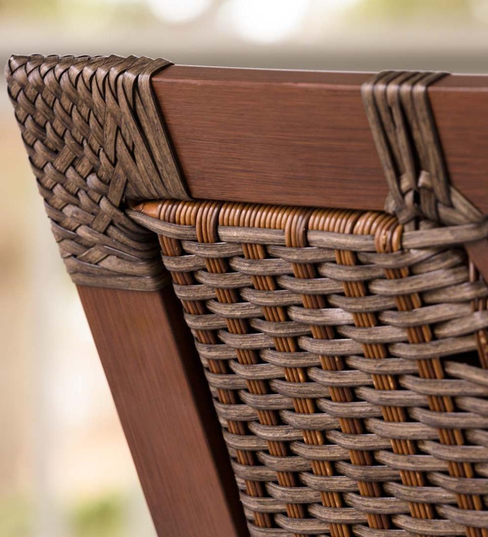 Plow &amp; Hearth Outdoor Wicker | Outdoor Living Urbanna Premium Wicker Collection With Luxury Cushions