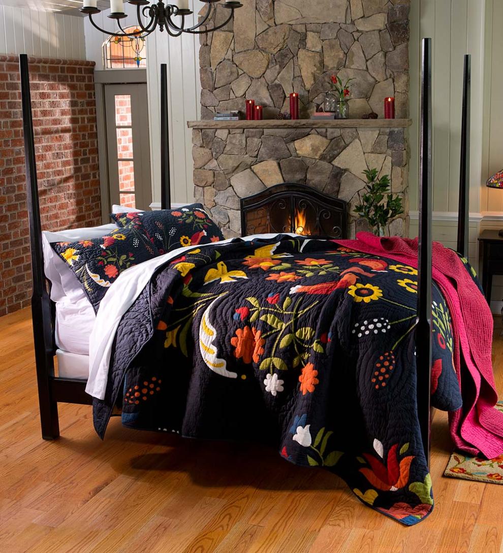 Plow &amp; Hearth Quilts &amp; Bedspreads | Indoor Living Ansley Folk Art Quilt Set