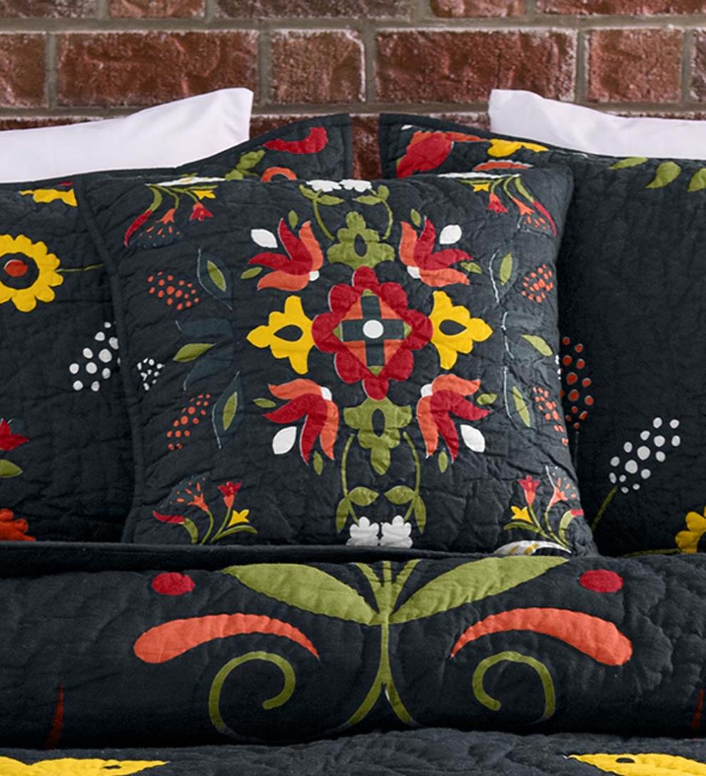 Plow &amp; Hearth Quilts &amp; Bedspreads | Indoor Living Ansley Folk Art Quilt Set