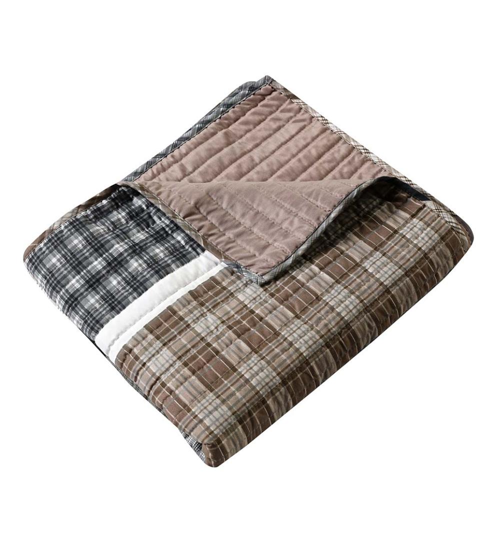 Plow &amp; Hearth Quilts &amp; Bedspreads | Indoor Living Gold Rush Gray Quilt Set