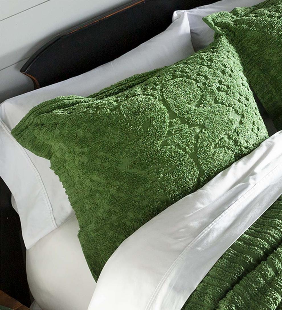 Plow &amp; Hearth Quilts &amp; Bedspreads | Indoor Living Juliet Tufted Cotton Chenille Bedding