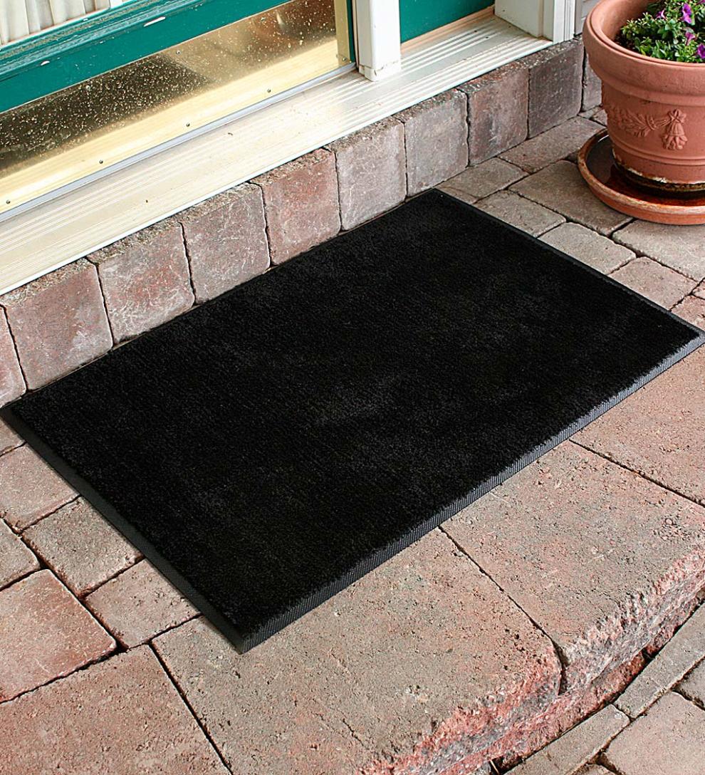 Plow &amp; Hearth Small Accent Rugs | Indoor Living Dirt Stopper Supreme Door Mat