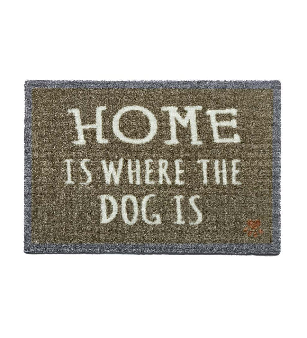 Plow &amp; Hearth Small Accent Rugs | Indoor Living Home Is Where The Dog Is Washable Mud Rug