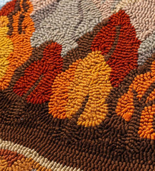 Plow &amp; Hearth Small Accent Rugs | Indoor Living Indoor/Outdoor Mountain Lake Hooked Polypropylene Accent Rug