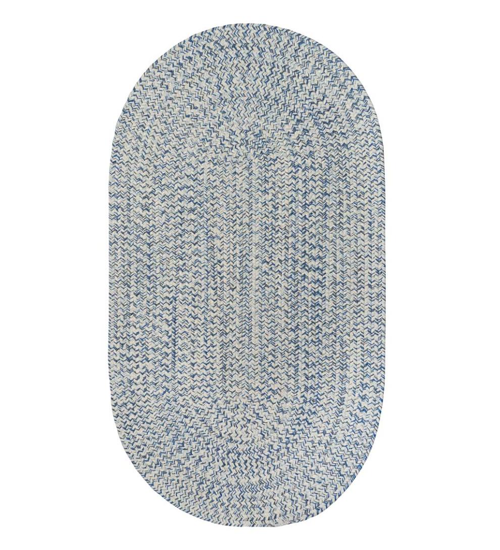 Plow &amp; Hearth Small Accent Rugs | Indoor Living Indoor/Outdoor Oval Pine Creek Braided Polypropylene Rug