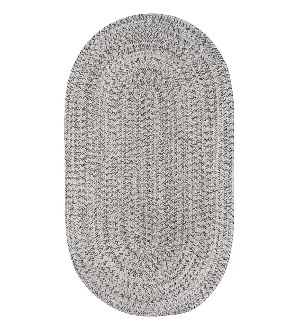 Plow &amp; Hearth Small Accent Rugs | Indoor Living Indoor/Outdoor Oval Pine Creek Braided Polypropylene Rug