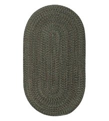 Plow &amp; Hearth Small Accent Rugs | Indoor Living Indoor/Outdoor Oval Pine Creek Braided Polypropylene Rug