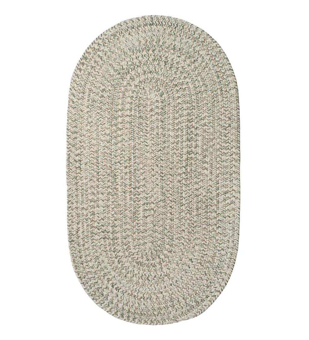 Plow &amp; Hearth Small Accent Rugs | Indoor Living Indoor/Outdoor Oval Pine Creek Braided Polypropylene Rug
