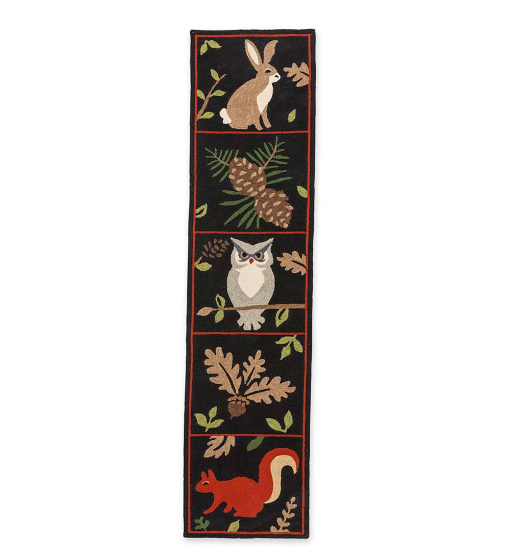 Plow &amp; Hearth Small Accent Rugs | Indoor Living Indoor/Outdoor Woodland Runner